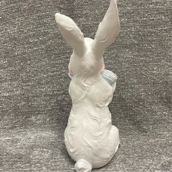 Tall 14.75" Easter Bunny Rabbit Macaron Cookies Figurine Statue Decor New